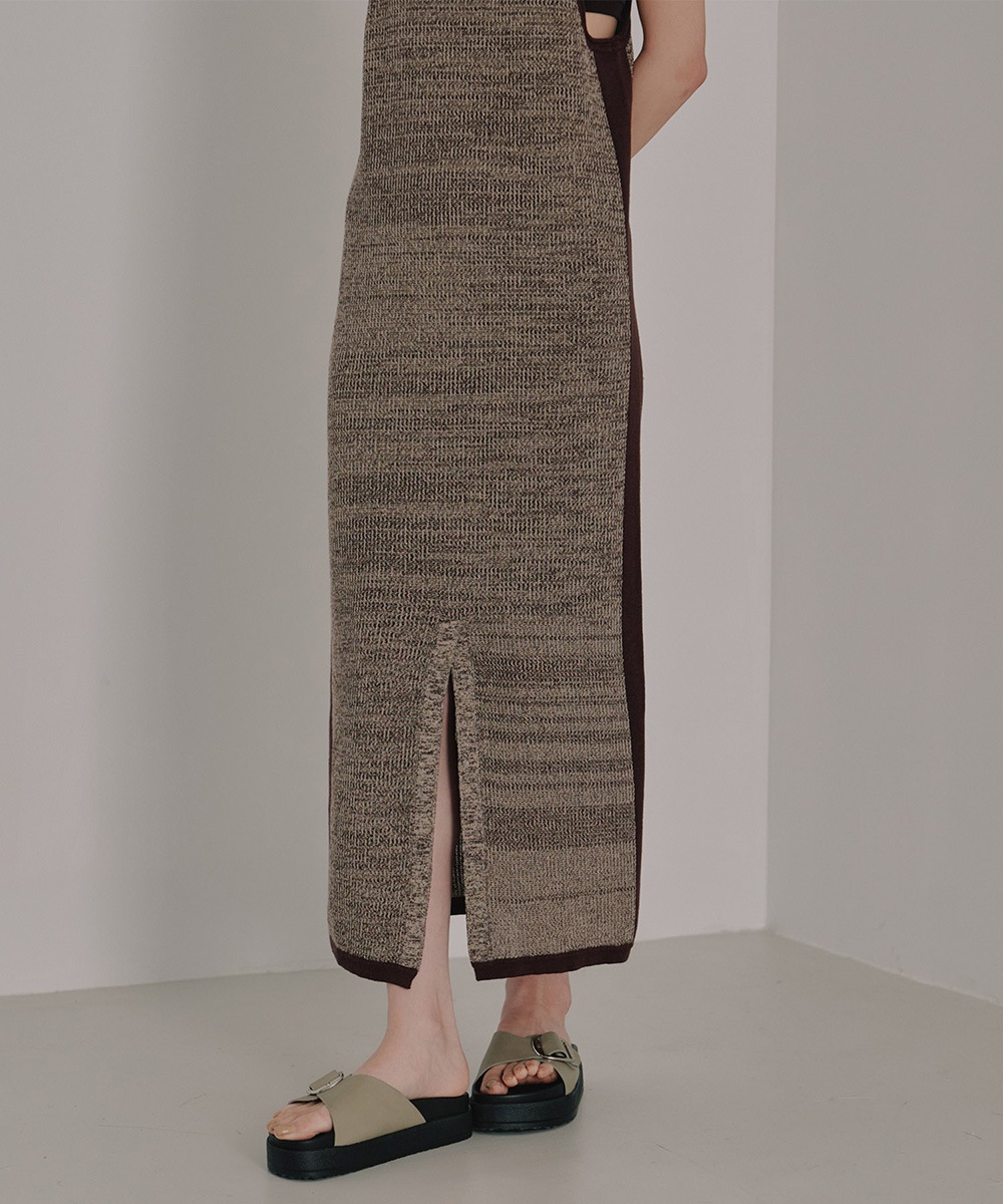 ワンピース asmee 2way i line knit dress ASMEE 2WAY I LINE KNIT DRESS