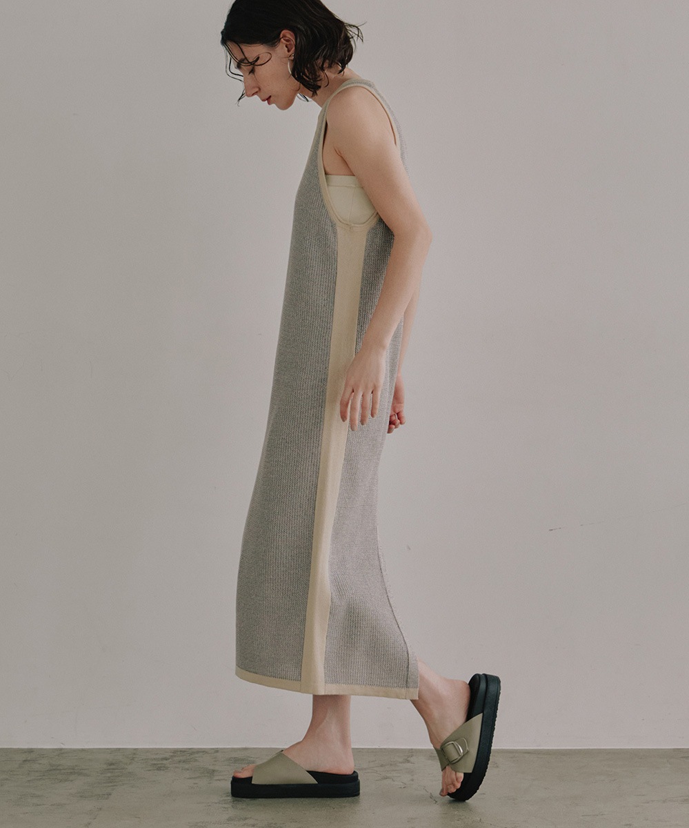 Line Knit Onepiece | Onepiece / Dress | TENTO