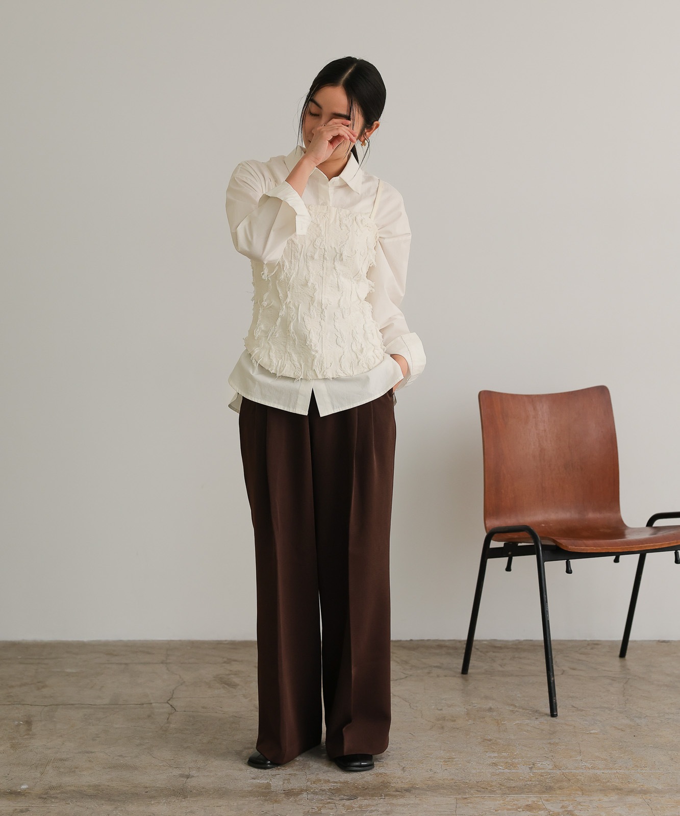 ベスト/ジレ TODAYFUL Jacquard Fringe Bustier TODAYFUL トゥデイフル Fringe Knit Bustier フリンジニットビスチェ