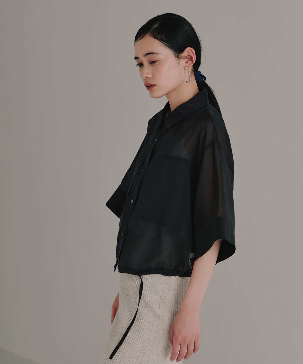 花さま専用DrawerドゥロワーLORETTA CAPONI クロップドシャツ シアークロップドシャツ | Shirt/blouse | TENTO online store（テント