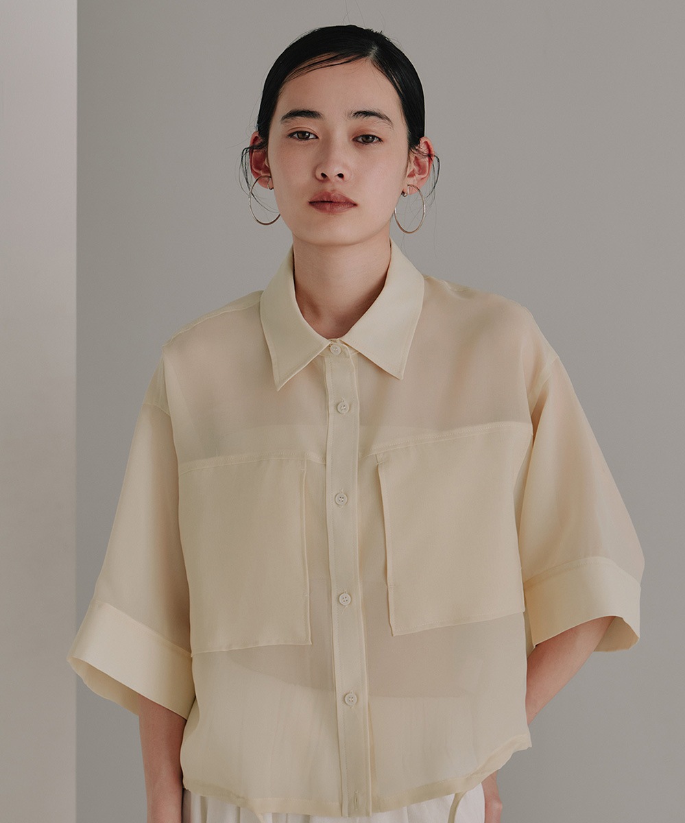 花さま専用DrawerドゥロワーLORETTA CAPONI クロップドシャツ シアークロップドシャツ | Shirt/blouse | TENTO online store（テント