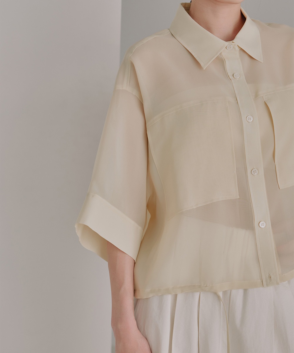 シアークロップドシャツ | Shirt/blouse | TENTO online store（テント