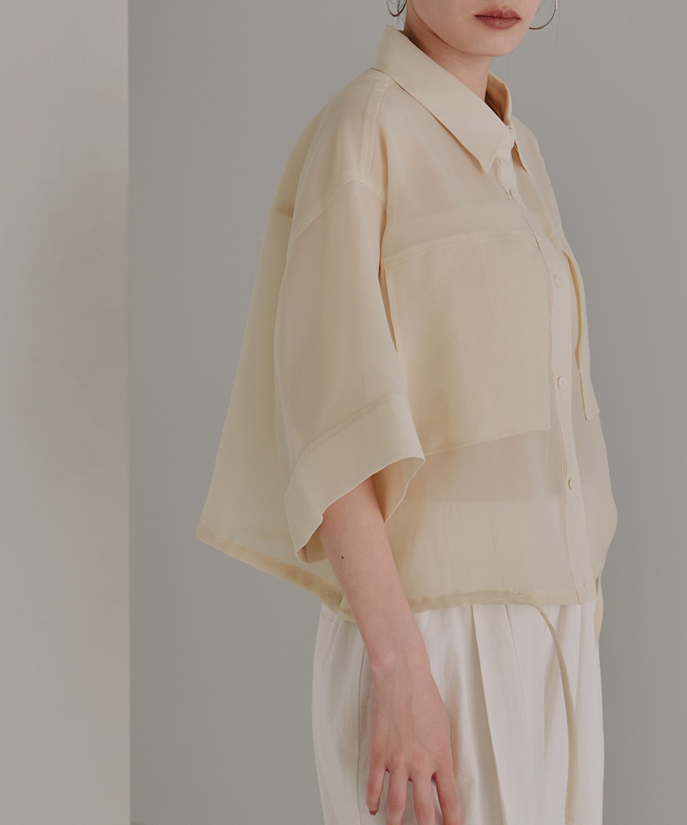 シアークロップドシャツ | Shirt/blouse | TENTO online store（テント