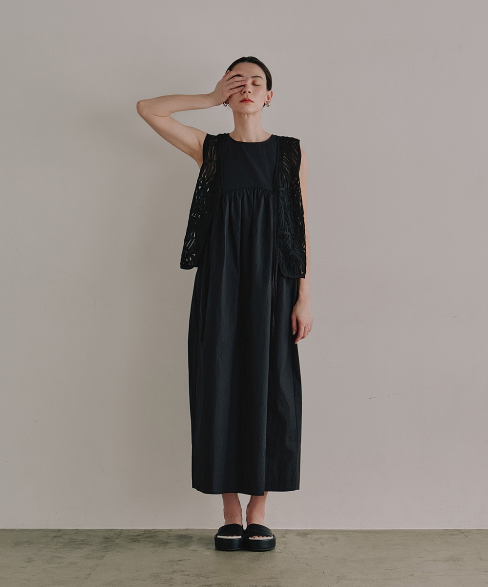 Audrey Cocoon ノースリーブワンピース audrey and john wad（オードリーアンドジョンワッド）の