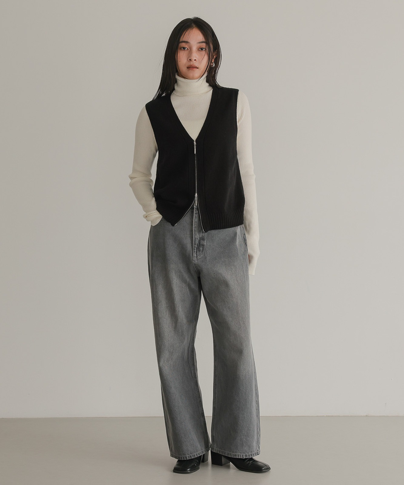 Zippered Knit Vest | TENTO | TENTO online store（テントオンライン