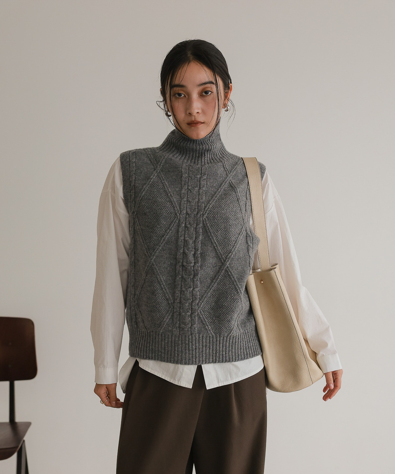 2Way Reversible Knit Vest | TENTO | TENTO online store（テント