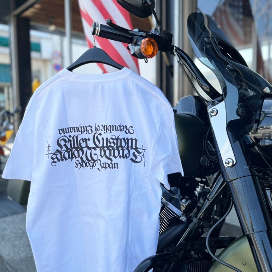 Killer Custom x Terada Motors コラボレーション Tシャツ 白