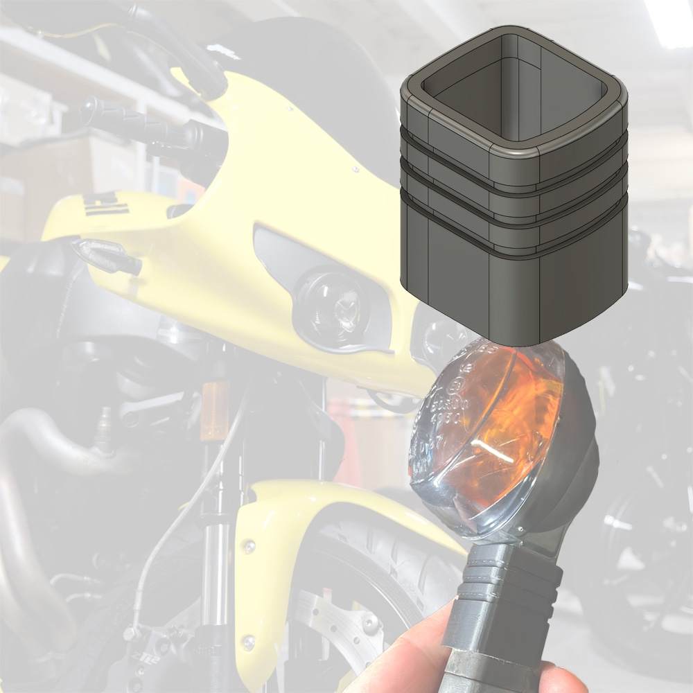 Buell ウインカーステムリペアリングパイプ 1個単体