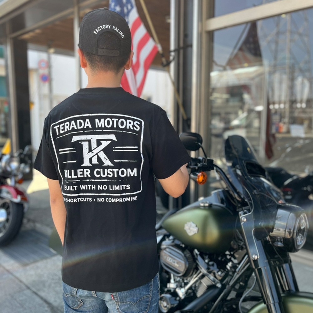 Killer Custom x Terada Motors コラボレーション Tシャツ 黒
