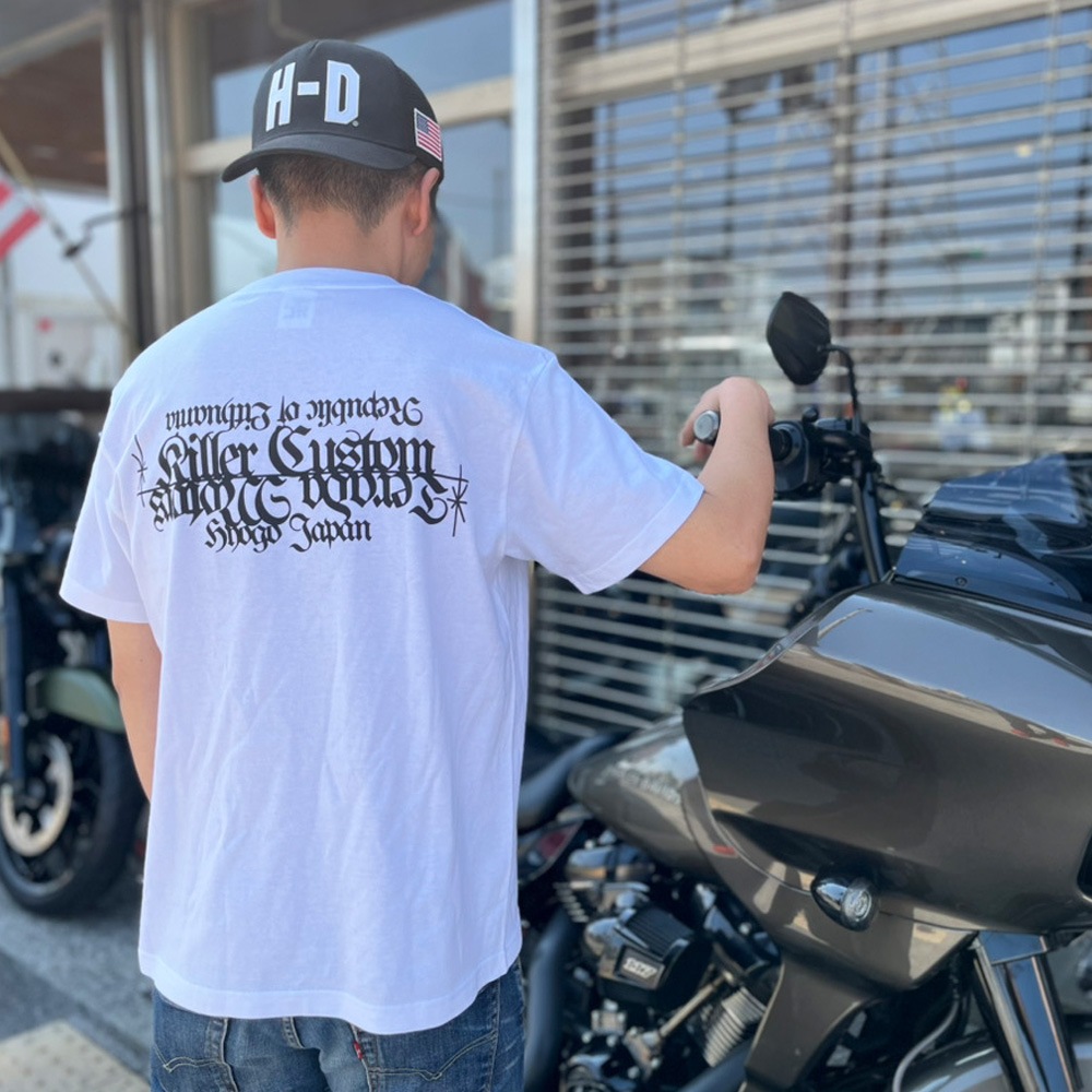 Killer Custom x Terada Motors コラボレーション Tシャツ 白