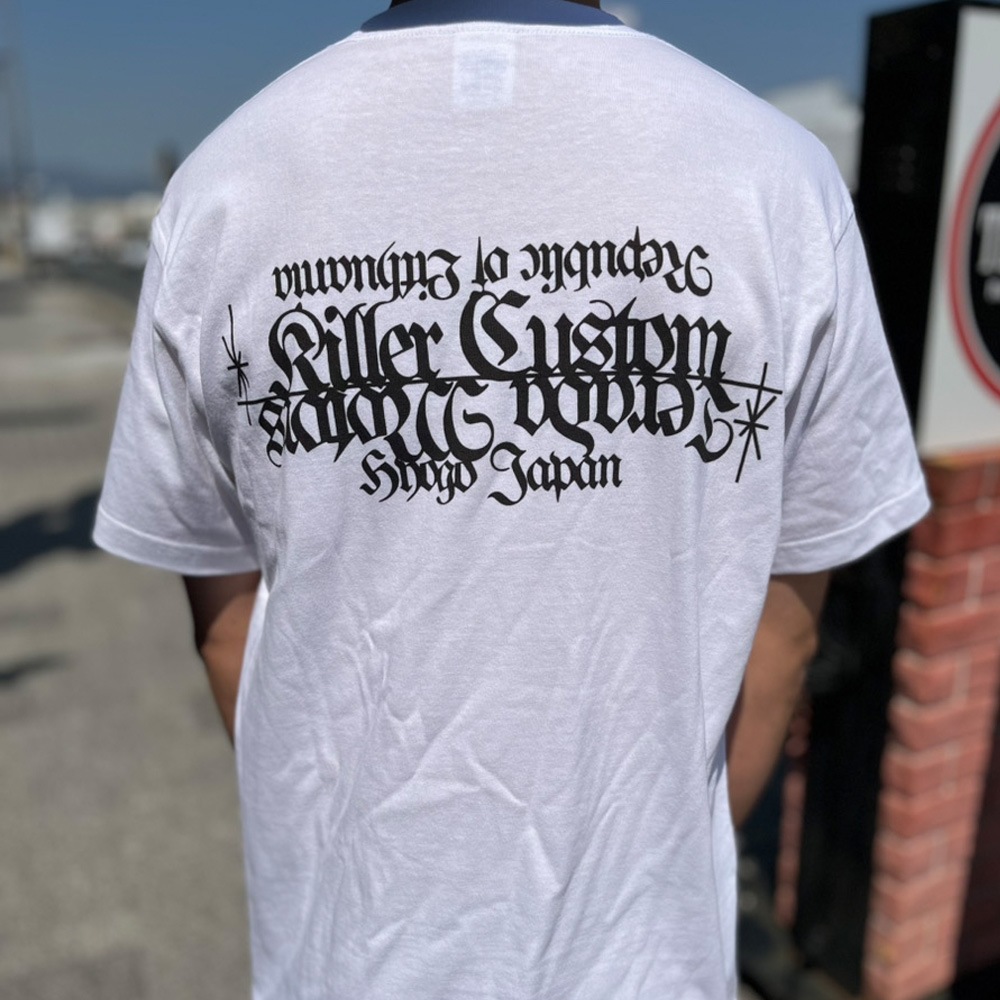 Killer Custom x Terada Motors コラボレーション Tシャツ 白