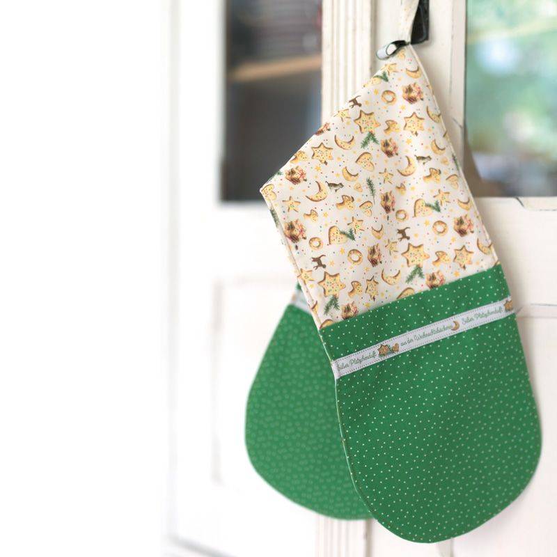 【140cm×50cm】acufactum　ポルカドット緑　生地