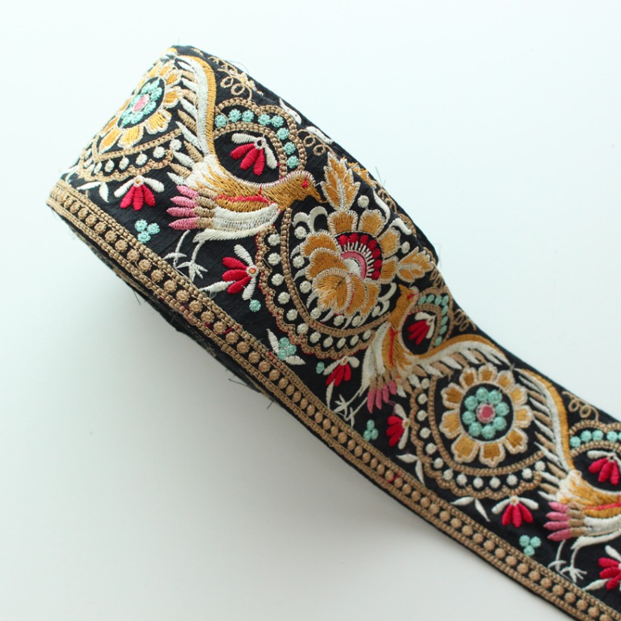 50cm単位 85mm幅 インド刺繍リボン 鳥 vin-BD85-1 インド サリボーダー インド刺繍リボン -こだわりの手芸用リボン 専門店-アイリボンテラキ 50cm単位 85mm幅 インド刺繍リボン 鳥 vin-BD85-1 インド サリボーダー インド刺繍リボン -こだわりの手芸用リボン 専門店-アイリボンテラキ