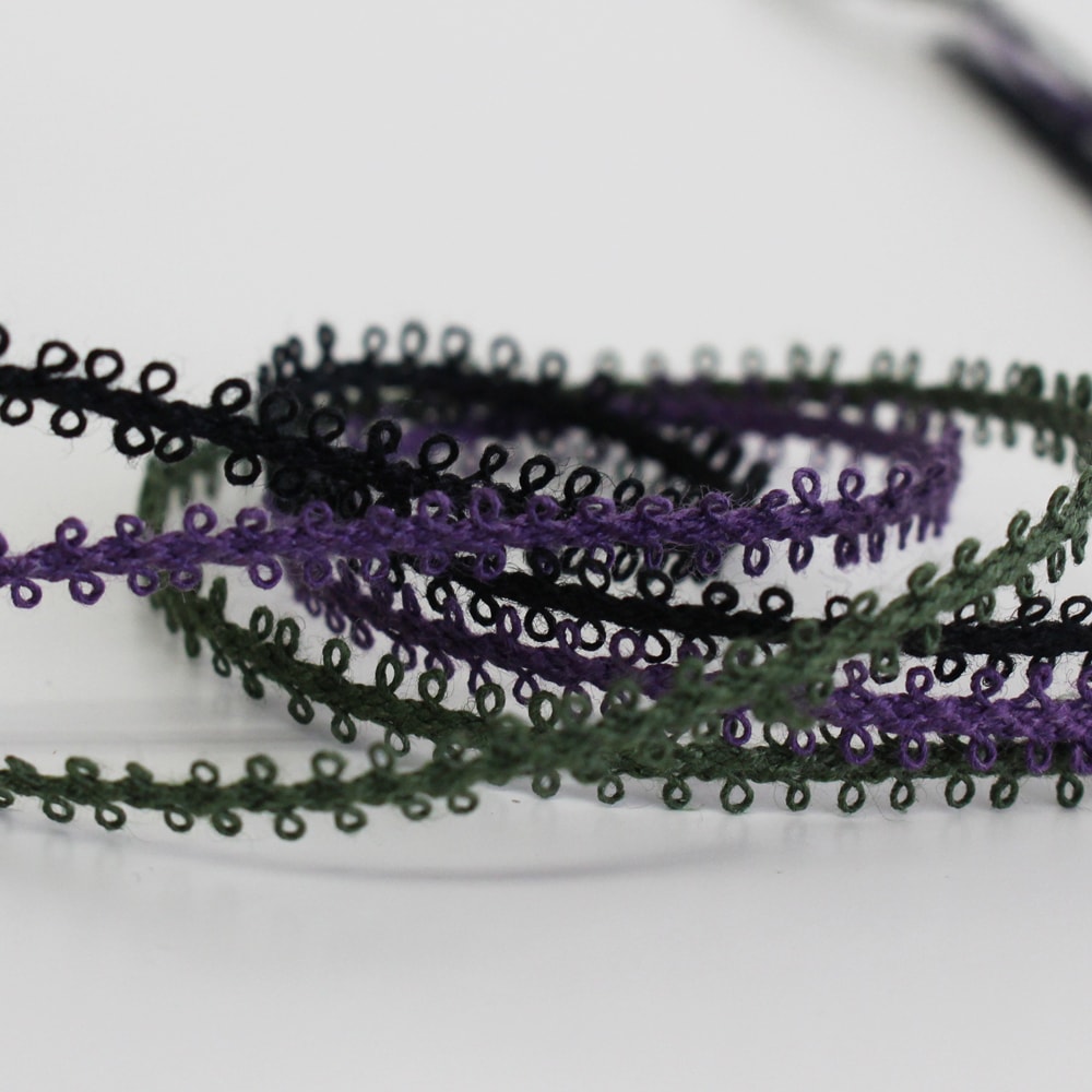 7色】No,1168-6mm リネン100% 両ピコットコード