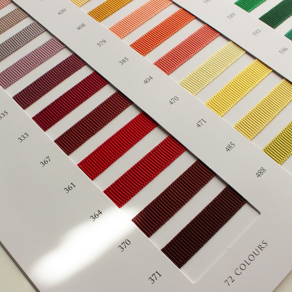 7幅/72色】No,0990 ベンベルグ グログランリボン サステナブルなリボン