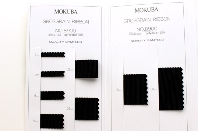 【1mカット】MOKUBA8900グログランリボン　日本製