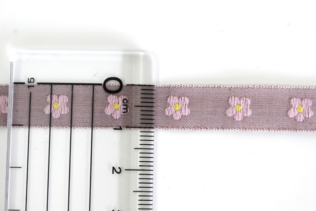 KAFKA　カフカ社【50cm単位】約幅10mm　デイジー　小花柄　小さなお花のジャガードリボン