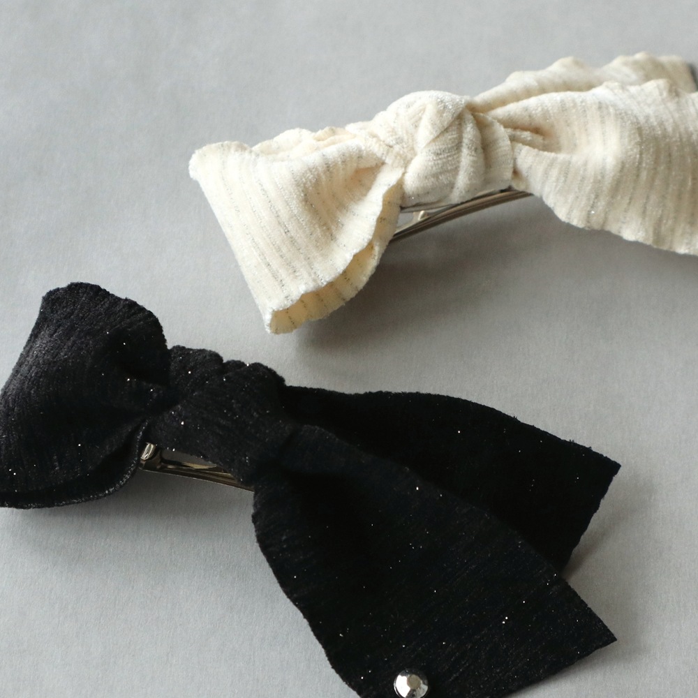 【ファブリックリボン】伸縮性のある柔らか質感 | ラッピング・ヘアアクセサリー用（全5色）