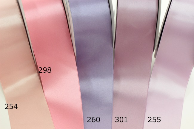 ★32色★ウエディングのサッシュベルトに！【メーターカット】6200-50ｍｍ両面サテンリボン