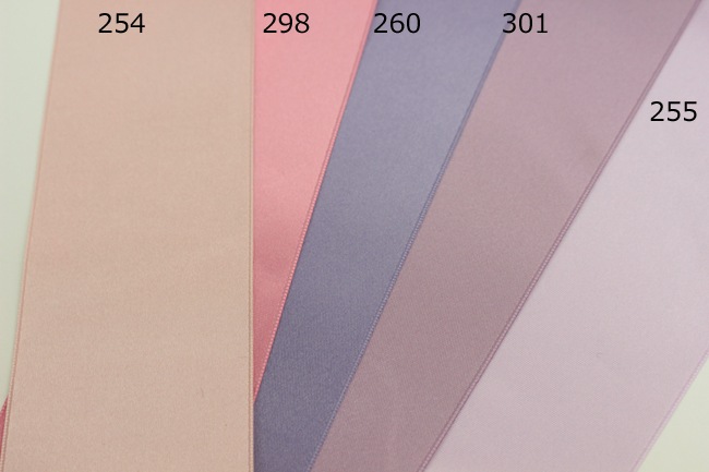 ★32色★ウエディングのサッシュベルトに！【メーターカット】6200-50ｍｍ両面サテンリボン