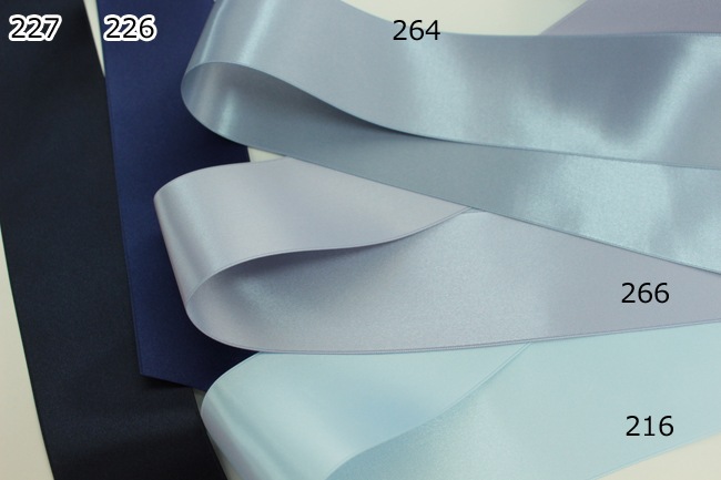 ★32色★ウエディングのサッシュベルトに！【メーターカット】6200-50ｍｍ両面サテンリボン