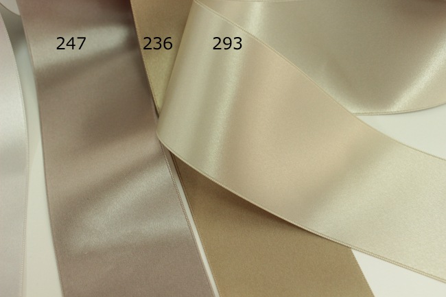 ★32色★ウエディングのサッシュベルトに！【メーターカット】6200-50ｍｍ両面サテンリボン