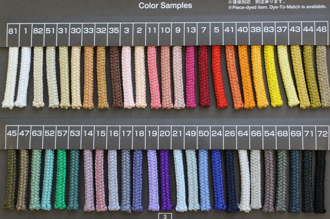 ラメ平【30m巻き】3310-7mmラメ平コード<BR>ポリエステル100％ラメ平ヒモ