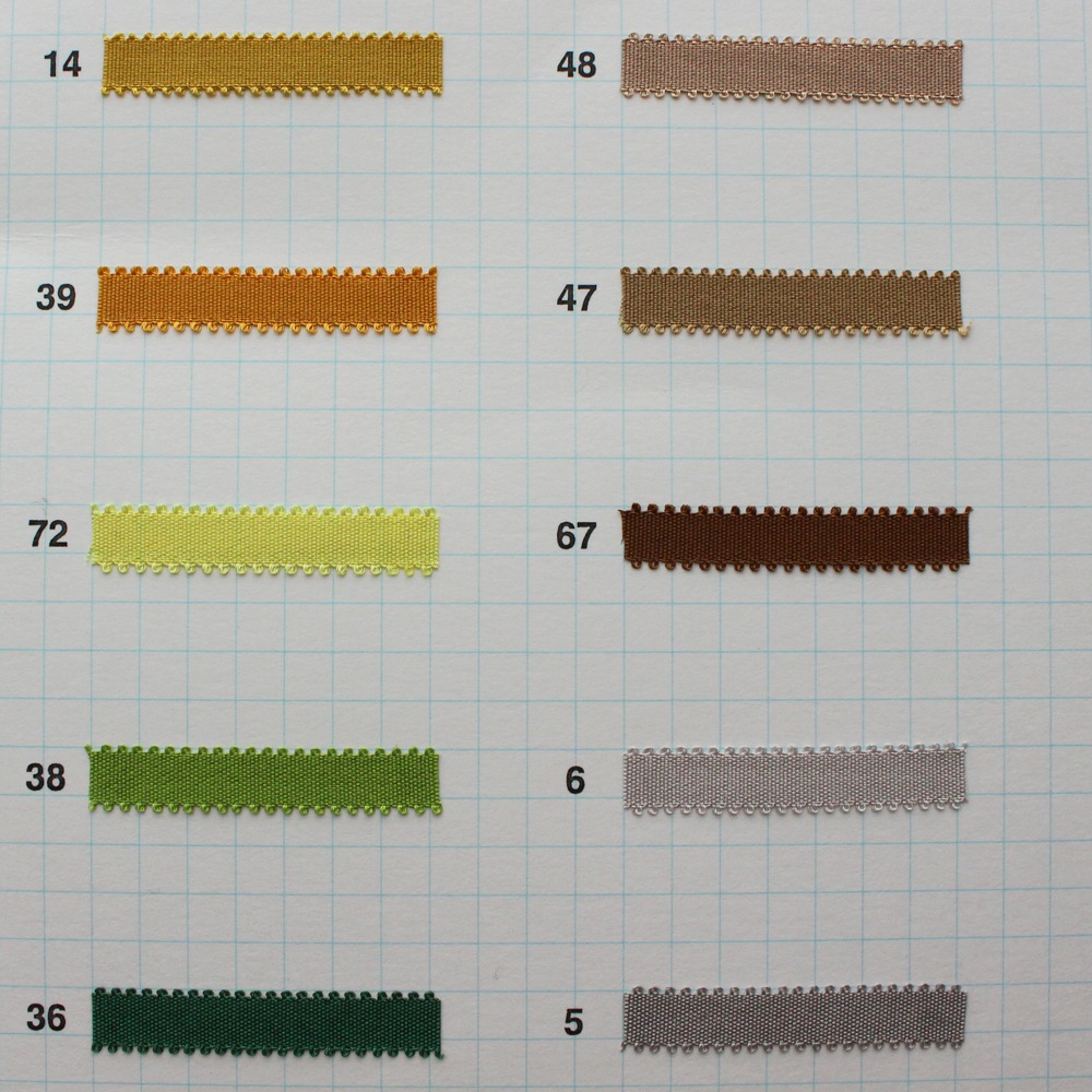 約7mm幅/40色】MOKUBA1548 木馬刺繍用リボン ピコタフタ /34m巻き・5m