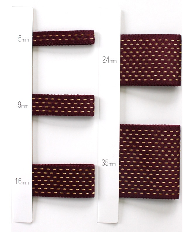 5幅/20色】MOKUBA1140オールステッチ両面サテンリボン/10m巻