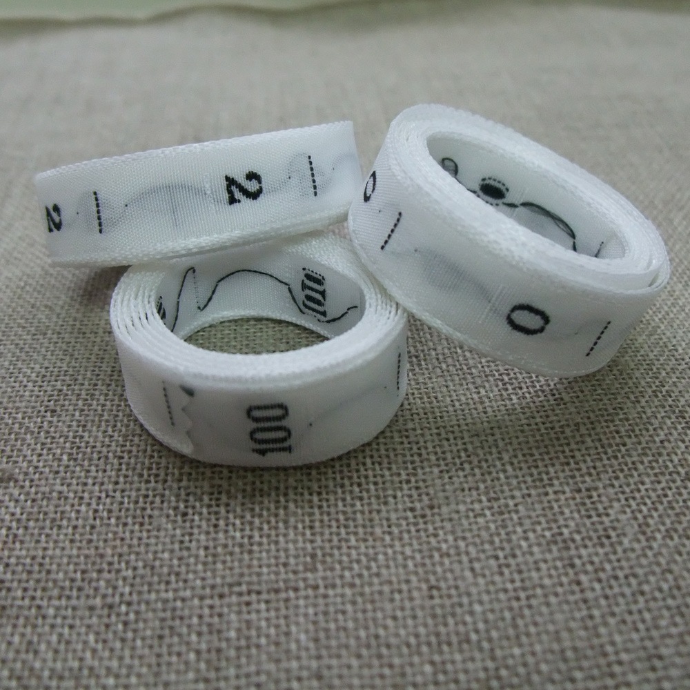 白【数字】商品タグ サイズ　刺繍タイプの挟み込み式　1本1000枚入り