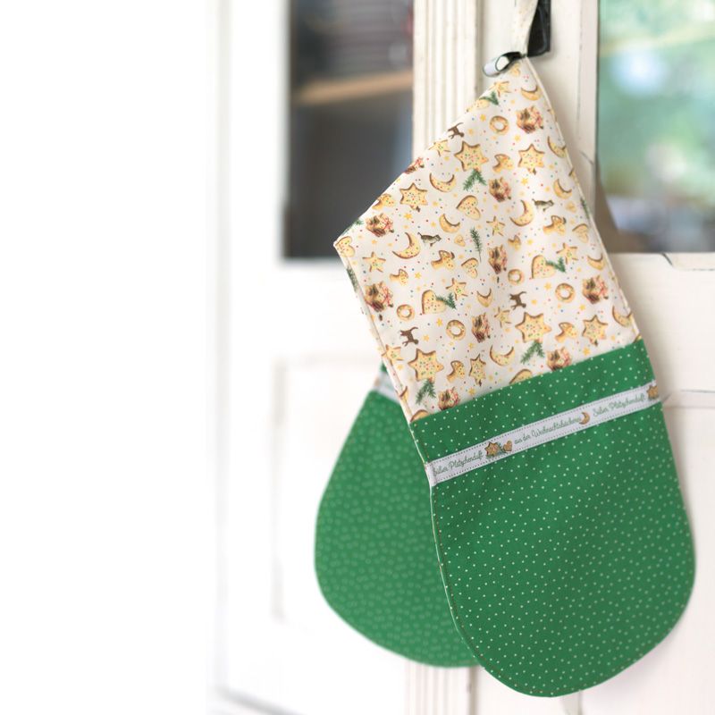 【140cm×50cm】acufactum　ポルカドット緑　生地