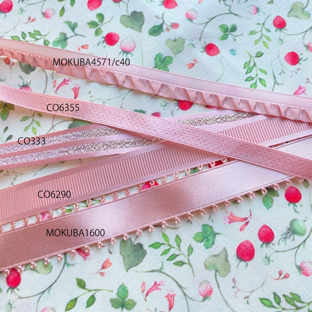 【4幅/20色】MOKUBA1600ピコサテンリボン　小巻/10m巻