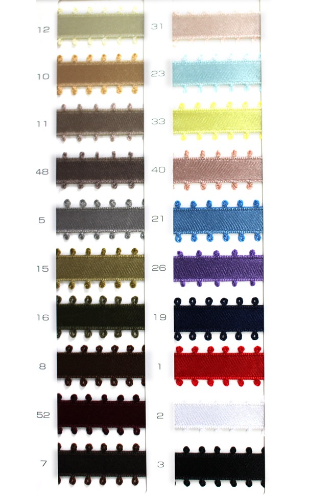 【4幅/20色】MOKUBA1600ピコサテンリボン　小巻/10m巻