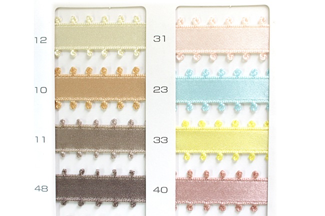 【4幅/20色】MOKUBA1600ピコサテンリボン　小巻/10m巻