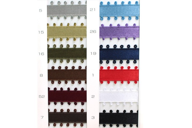 【4幅/20色】MOKUBA1600ピコサテンリボン　小巻/10m巻