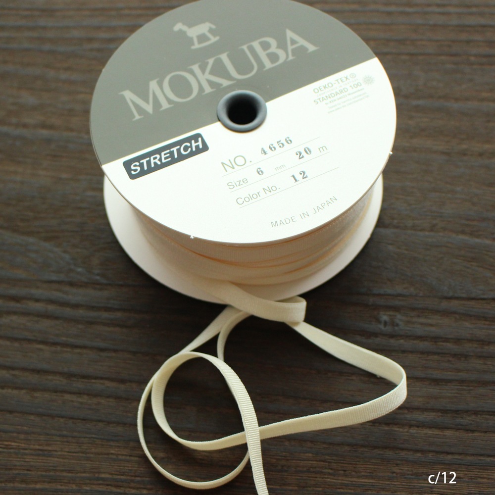 2幅/24色】MOKUBA4657ストレッチサテンリボン