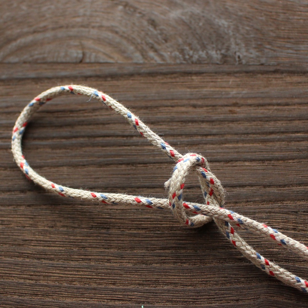 No,1196-5mm リネン100%　トリコロールスピンドル　リネン紐