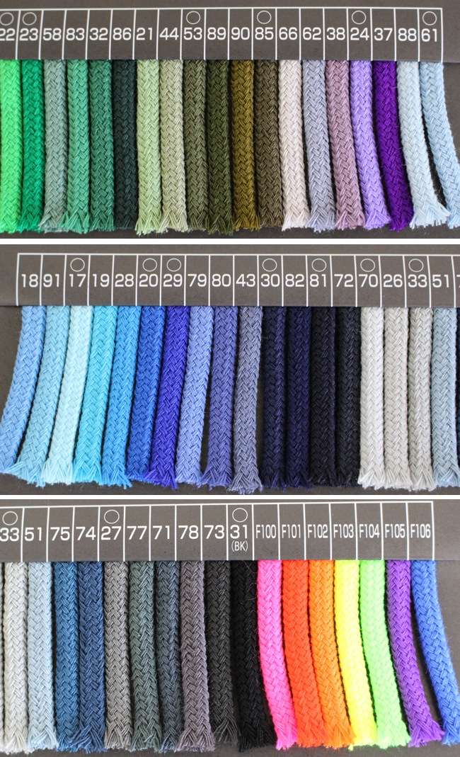 アクリル紐【3.5mm・5.5mm・7.5mm/50m巻き】CO22204AC50　アクリルコード