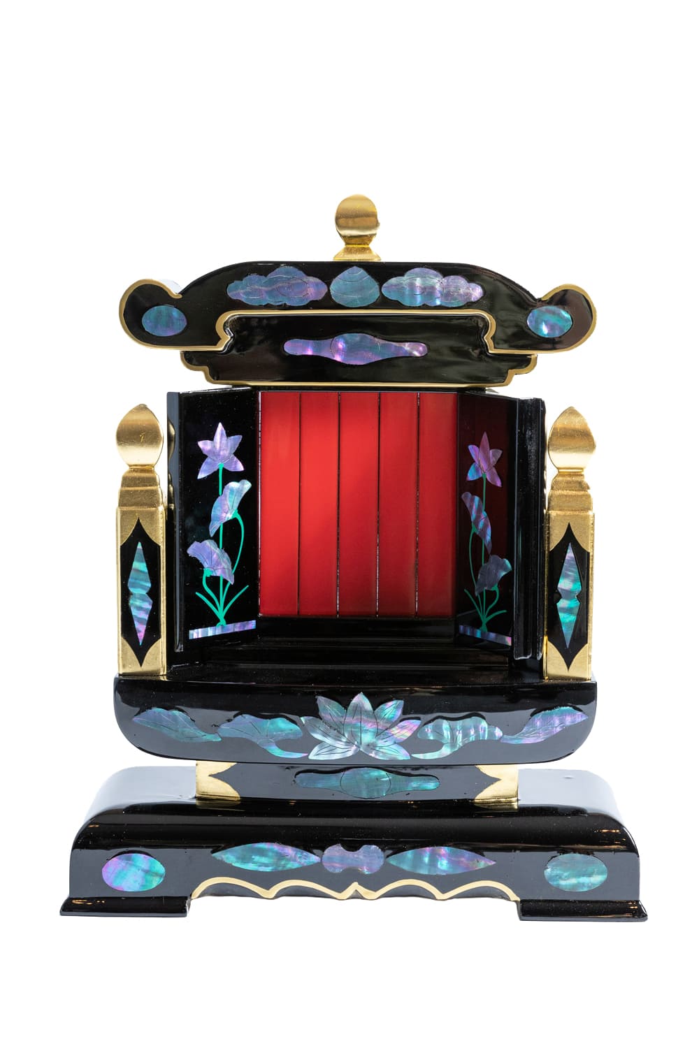 5人立1段トビラ螺鈿