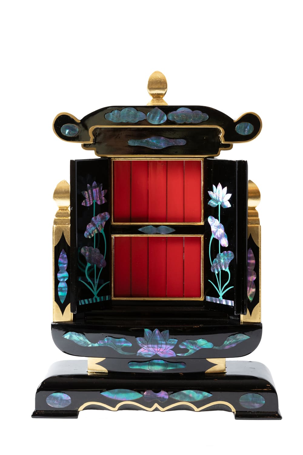 5人2段トビラ螺鈿