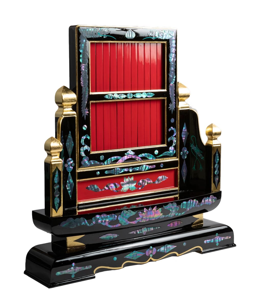 11人2段台付螺鈿 - 沖縄位牌 ｜照屋漆器店 - 沖縄の仏壇 照屋漆器店