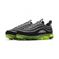 NIKE AIR VAPORMAX 97 BLACK/VOLT-METALLIC SILVER AJ7291-001|NIKE|Footwear