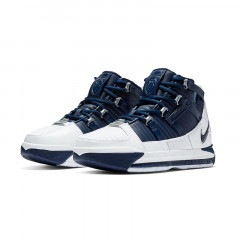 NIKE ZOOM LEBRON 3 WHITE/NAVY AO2434-103|NIKE|Footwear