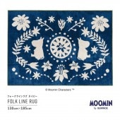 饰ޥå ࡼߥ ե饤饰 ͥӡ 130185cm MOOMIN FOLK LINE RUG ߥΥ SUMINOE