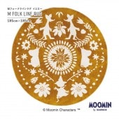 饰ޥå ࡼߥ Mե饤饰  185185cm MOOMIN M FOLK LINE RUG ߥΥ SUMINOE