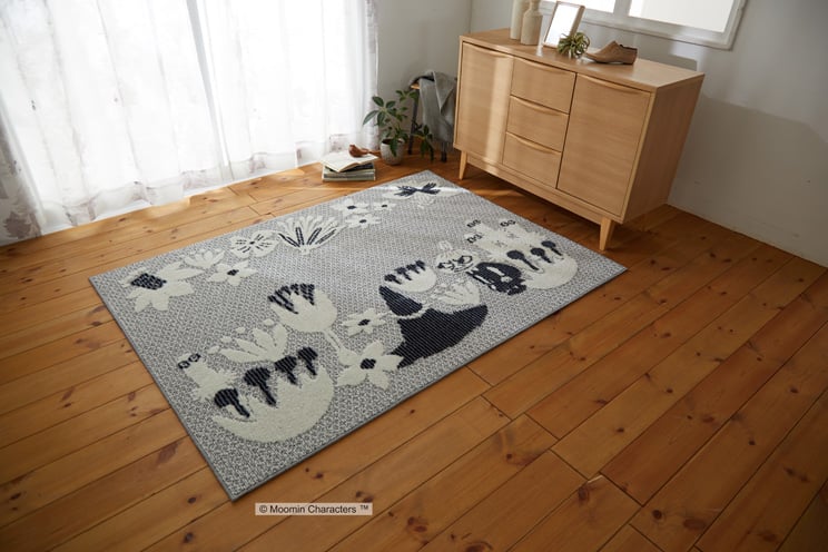 饰ޥå ࡼߥ Хʥ饰 ͥӡ 130185cm MOOMIN KOBANA RUG ߥΥ SUMINOE