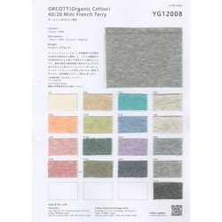 YG12008 オーコット40/20ミニ裏毛 オーガニックコットン | ヤギ