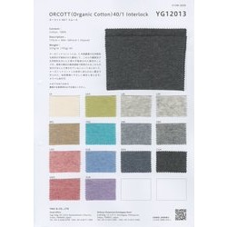 YG12013 オーコット40/-スムース　オーガニックコットン