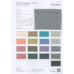 YG12026 オーコット40/-スパンテレコ　オーガニックコットン