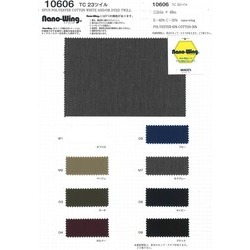 10606 TC 23ツイル【NANO-WING】綿35％ ポリエステル65％ [メーター